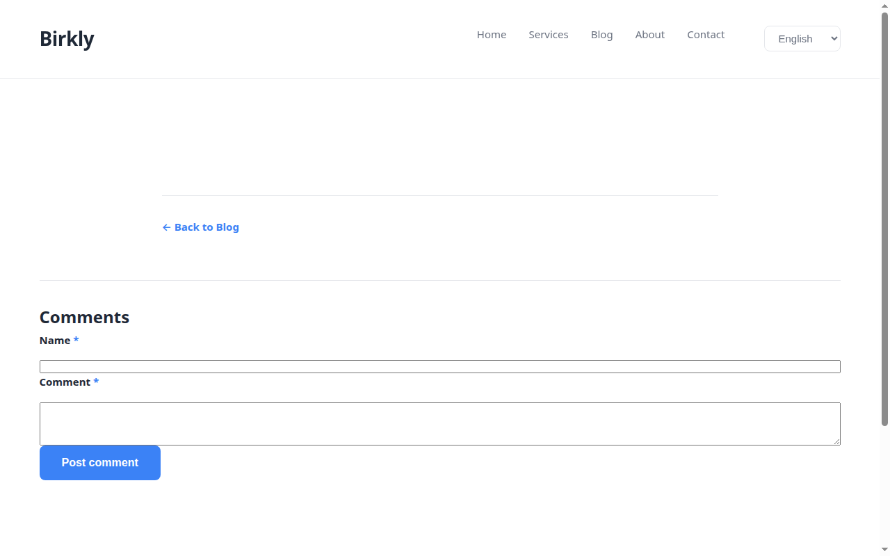 Live detail page from URL context
